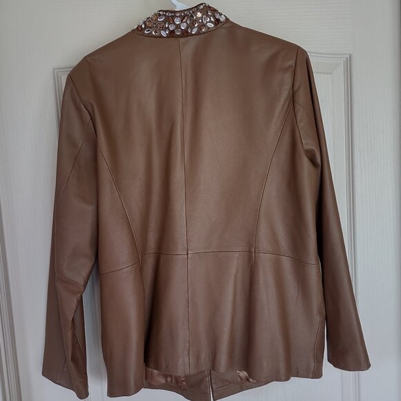 1X Nolan Miller Glamour Style Leather Jacket - Picture 2 of 9